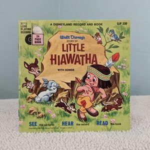 Little Hiawatha - Disney Vintage 33 1/3 Record & Story Book